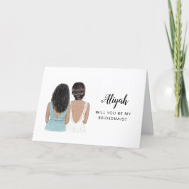 花嫁の伴娘になってくれますか？ プロポーズカード カード