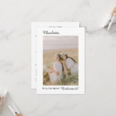 花嫁の伴娘へのお願いカード カード (正面/裏面インサイチュ)