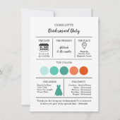 花嫁の伴娘へのお願いカード カード (裏面)