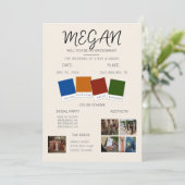 花嫁の伴娘へのお願い 招待状 (スタンド正面)