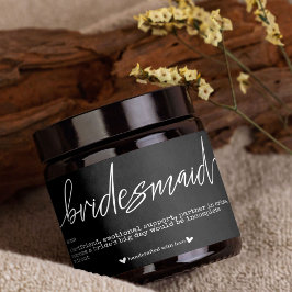 花嫁の伴娘へのプレゼントラベルシール 長方形シール