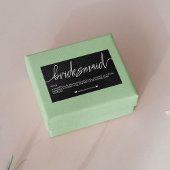 花嫁の伴娘へのプレゼントラベルシール 長方形シール