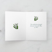 花嫁の依頼 白いヒヤシンスのカード 招待状 (内部)