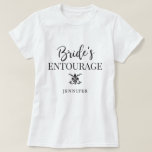花嫁の側近|の新婦付添人 Tシャツ<br><div class="desc">あなたの新婦付添人、メイド・オブ・オーナー（花嫁付き添い人）を許可すればあなたの結婚式の側近の部分であるそれらを認めるかどの位全花嫁の側面家族は知っています。  

この名前をカスタムするの新婦付添人のTシャツはあなたの結婚披露宴のメンバーの名前のために下の点との単語"花嫁の側近"を特色にします。</div>