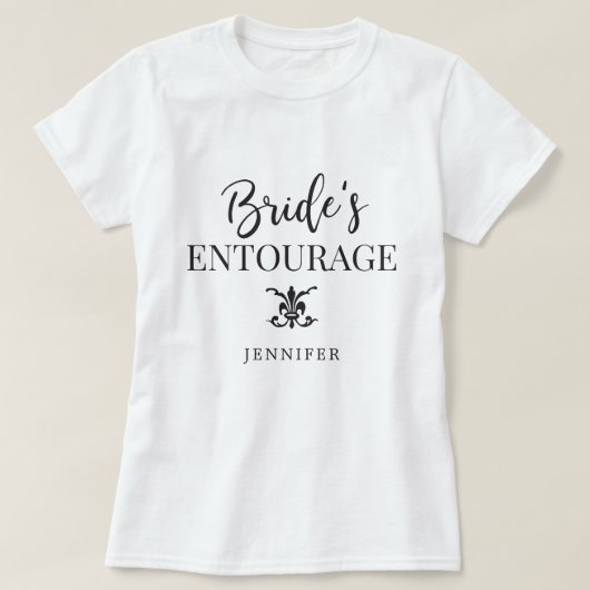 花嫁の側近|の新婦付添人 Tシャツ (デザイン正面)