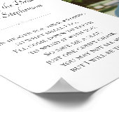 花嫁の兄弟 天国での写真 追悼 結婚式 ポスター (角)