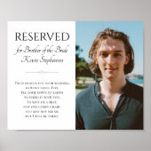 花嫁の兄弟 天国での写真 追悼 結婚式 ポスター (正面)