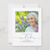 花嫁の写真の美しい母結婚に (正面)