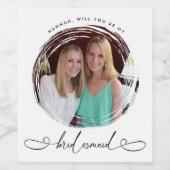 花嫁の写真提案書ワインラベル ワインラベル (シングルラベル)