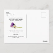 花嫁の写真Before Shes Walksブライダルシャワー ポストカード (裏面)