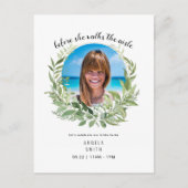 花嫁の写真Before Shes Walksブライダルシャワー ポストカード (正面)