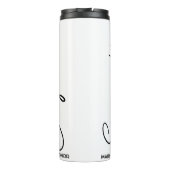 花嫁の分隊のパーソナライズされた花嫁のメイドギフトホワイト タンブラー (裏面)