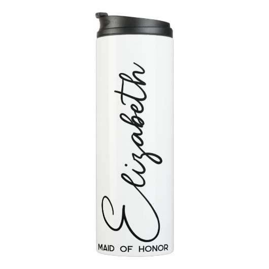 花嫁の分隊のパーソナライズされた花嫁のメイドギフトホワイト タンブラー (回転右)