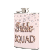 花嫁の分隊バラ金ゴールドピンクダイヤモンドバチェロッテ フラスク (左)