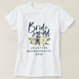 花嫁の分隊フローラ水色Tシャツ Tシャツ