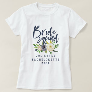 花嫁の分隊フローラ水色Tシャツ Tシャツ