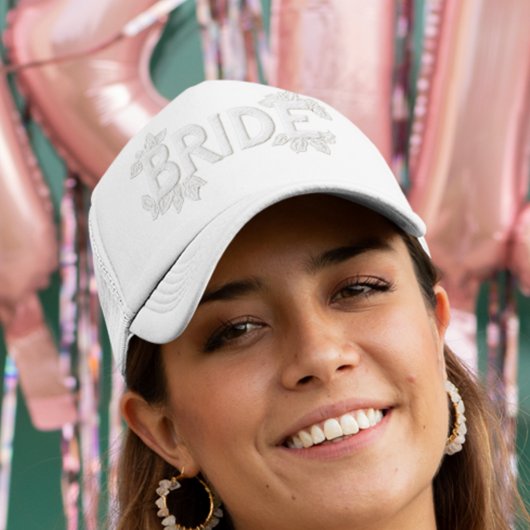 花嫁の刺繍パッフェイクチ キャップ