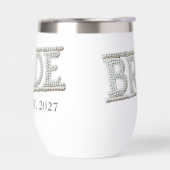 花嫁の刺繍フェイクパールパッチ (左面)