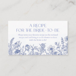 花嫁の前に何か青いレシピ エンクロージャーカード