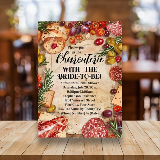 花嫁の前祝いシャルキュテリーパーティー 招待状