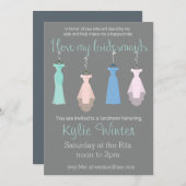 花嫁の友人たちとのランチ会 招待状 (正面/裏面)