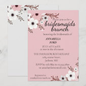 花嫁の友人たちとの朝食会 招待状 (正面/裏面)