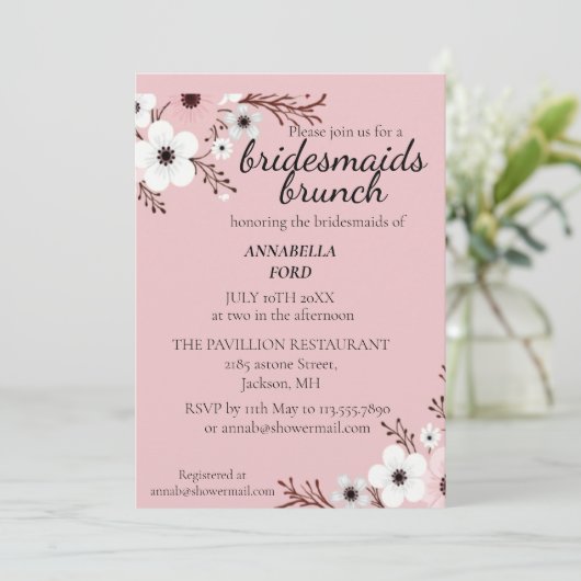 花嫁の友人たちの朝食会 招待状 (スタンド正面)