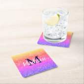 花嫁の友人へのプレゼント 結婚式 妻へのギフト スクエアペーパーコースター (インサイチュ)