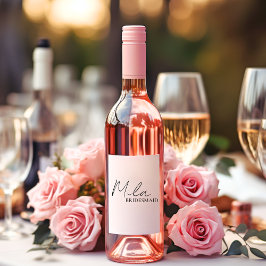 花嫁の友人への特別な贈り物のアイデア スパークリングワインラベル