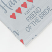 花嫁の友人５人（結婚式の仲人グループ） フリースブランケット (角)