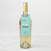 花嫁の友人  ウェディングパーティーの名前 ボトルネックタグ (ボトル)