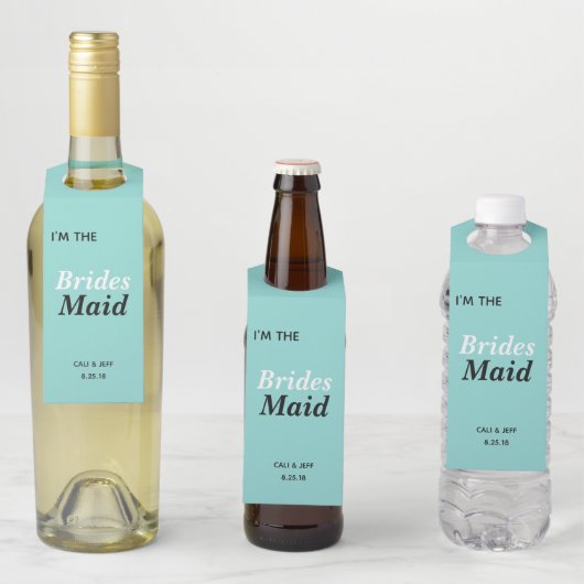 花嫁の友人  ウェディングパーティーの名前 ボトルネックタグ (インサイチュ)