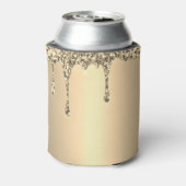 花嫁の友人 ゴールド ドリップ グリッター エレガント ウェディング 缶クーラー (缶裏面)