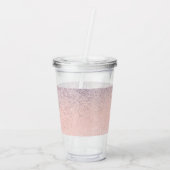 花嫁の友人 ゴールド リング ロゴ ウェディング ブライダル シャワー アクリルタンブラー (裏面)