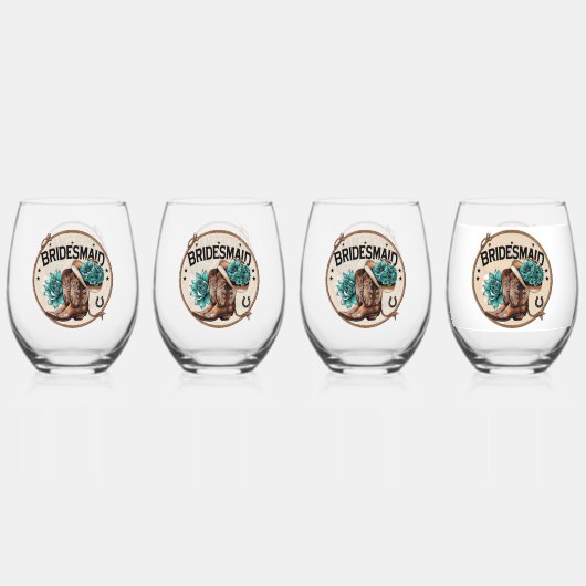 花嫁の友人 ステムなしワイングラス (正面)