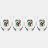 花嫁の友人 ステムなしワイングラス (裏面)