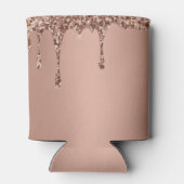 花嫁の友人 ピンク ドリップ グリッター エレガント ウェディング 缶クーラー (裏面)