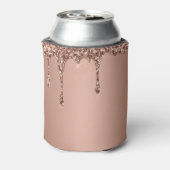 花嫁の友人 ピンク ドリップ グリッター エレガント ウェディング 缶クーラー (缶裏面)