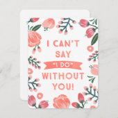 花嫁の友人 | 伴娘 招待状 (正面/裏面)