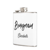 花嫁の友人 黒と白のウェディング フラスク (左)