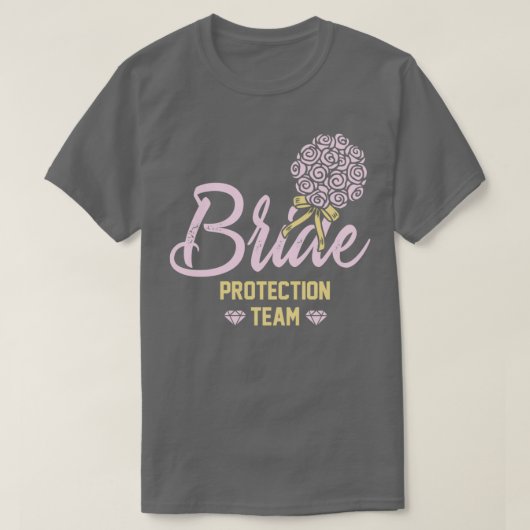 花嫁の友達たちによるパーティー ウェディング JGA Tシャツ (デザイン正面)