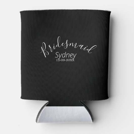 花嫁の友達と行くハッピーなパーティー　名前　現代風 缶クーラー (正面)