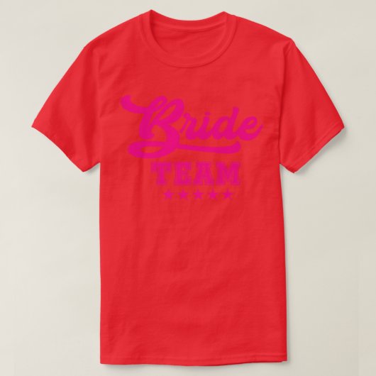 花嫁の友達のための前夜パーティー  花嫁チーム Tシャツ (デザイン正面)