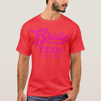 花嫁の友達のための前夜パーティー 花嫁チーム Tシャツ