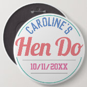 花嫁の友達の記念ボタン 缶バッジ (正面&裏面)