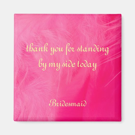 花嫁の友達への感謝のマグネット マグネット (正面)