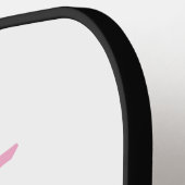 花嫁の友達チームの名前 モノグラム ブライズメイド ピンク 日付 ピックルボールラケット (左詳細)