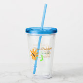 花嫁の友達パーティー  名前 日付 場所 ヒマワリを追加 アクリルタンブラー (裏面)