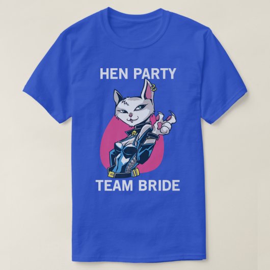 花嫁の友達パーティー 猫娘 女子会 Tシャツ (デザイン正面)