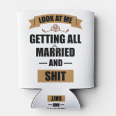 花嫁の友達用Tシャツ 酔っ払い独身最後の夜  結婚式 缶クーラー (裏面)